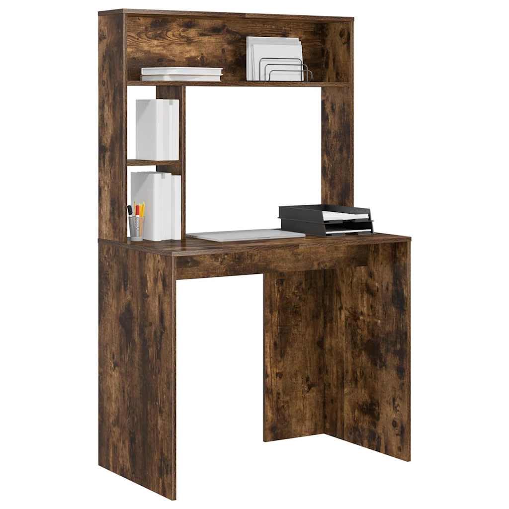 Scrivania per affumicatura, 91 x 50 x 149 cm, materiale in legno, con 2 ripiani, moderna scrivania per computer per casa, ufficio, studio, mobili durevoli