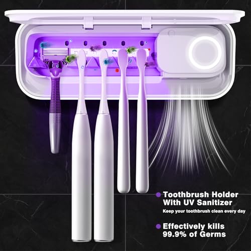 Bicumy 20240820 Uv Toothbrush San Itizer Holders Tooth Brush Holder Wall-Mounted thumb #3