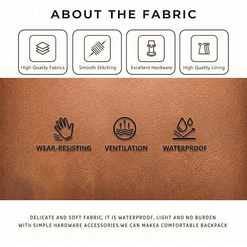 Image of WYFJNX PU Leather Backpack Purse for Women Fashion Multipurpose Design Handbag Ladies Shoulder Bags Travel Backpack Brown with Leopard Print