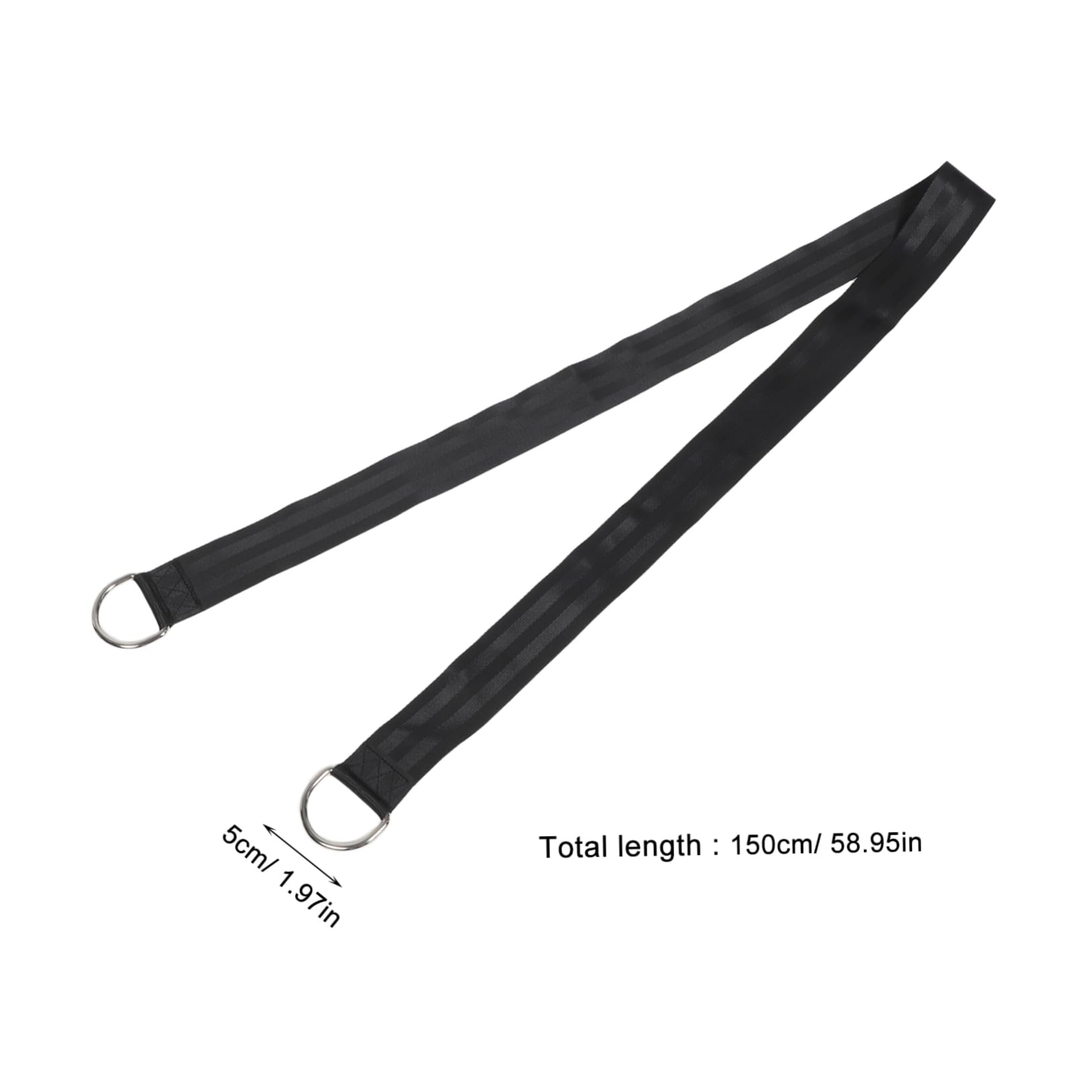 MERRYHAPY 1 Set Outdoor Tree Swing Straps Hammock Rope Adjustable Swing Straps for Children Easy Hanging Kit Hooks 1.5m