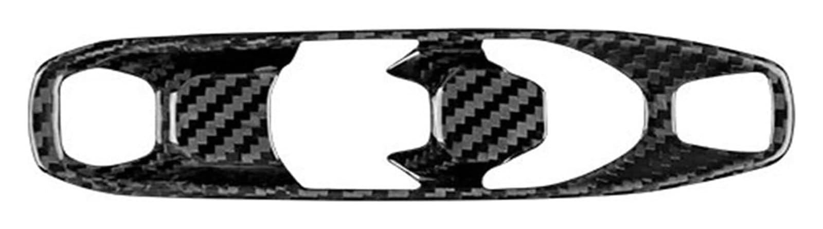 Center Console Trim For Corvette C8 2020-2023 Real Hard Carbon Fiber Car Console Gear Shift Button Sticker(Frame Black)