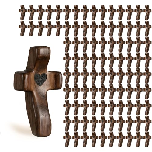 Croix de prière en bois contre l'anxiété et le stress quotidien lot de 100 pièces