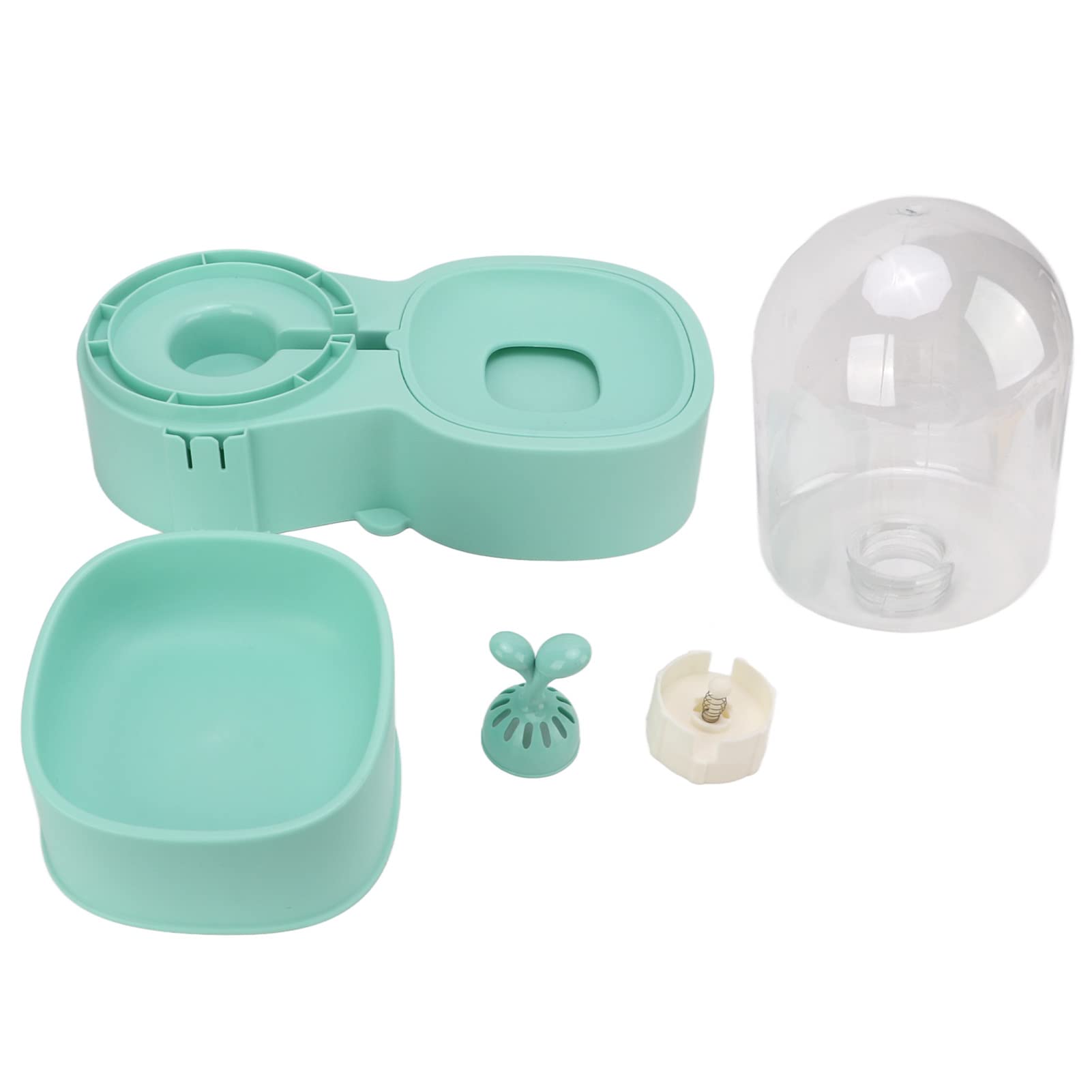Mangeoire automatique pour chien et chat avec double bol amovible vert