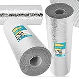 Heizkörper Reflexionsfolie Heizung Isolierfolie Thermofolie Mehrzweckheizkörper Wärmereflektor Wandisolierung Böden Dachböden Garage Fenster Kälteschutz Dämmfolie Schuppen Hütte Zwinger Wohnmobil 15m