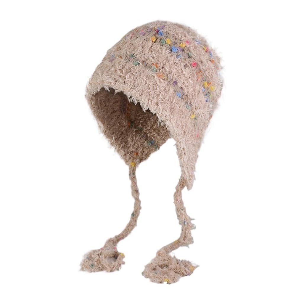 Chapeau en peluche kaki pour femme style coréen haut de gamme