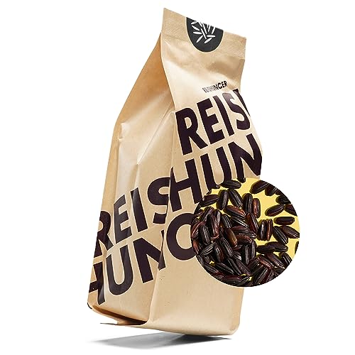 REISHUNGER BIO Schwarzer Reis aus Italien 1 8 kg - Sorte: Bio Nerone - erhältlich in 600 g bis 9 kg 100% Sortenrein