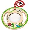 moses. Krabbelkäfer-Lupe XXL, Outdoor Kinderlupe aus Holz zum Umhängen, Vergrößerungsglas mit extra großem Sichtfeld für Kleinkinder ab 2 Jahren