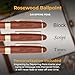 Dayspring Pens | Personalized Deluxe Rosewood Pen and Pencil Set with Premium Wood Pen Case. Engraved Wooden Gift for Men or Women.