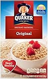Quaker Instant Oatmeal Original, 12 Packets per Box (Pack of 4)
