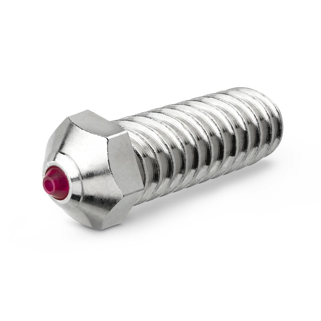 Ruby Nozzle 0.4mm for QIDI Q1-Pro/X-Max3 / X-Smart3 / X-Plus3 3D Printer, Hardened & Abrasion Resistant, Nickel Plated Copper