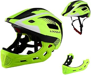 Lixada Kids Bike Helmet Adjustable Detachable Full Face Cycling Helmet Breathable Ultralight Cycling