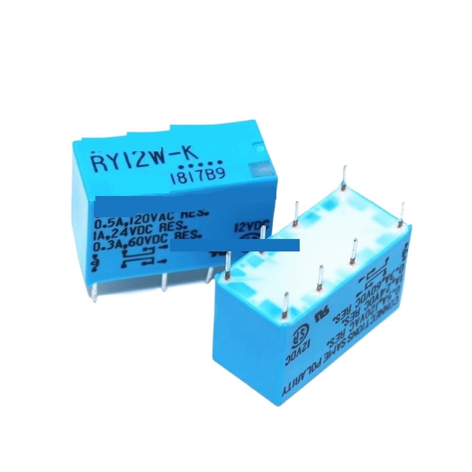 Relais de signal RY24W-K 24V miniature pour circuit imprimé, lot de 25 pièces