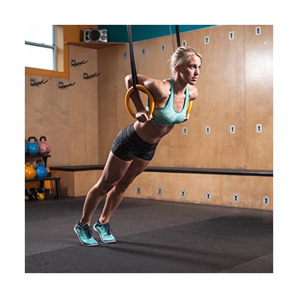 NAYOYA Gymnastic Rings Workout Set with Adjustable Straps for Full Body Strength Training and Bodyweight Crossfit… - Image 5