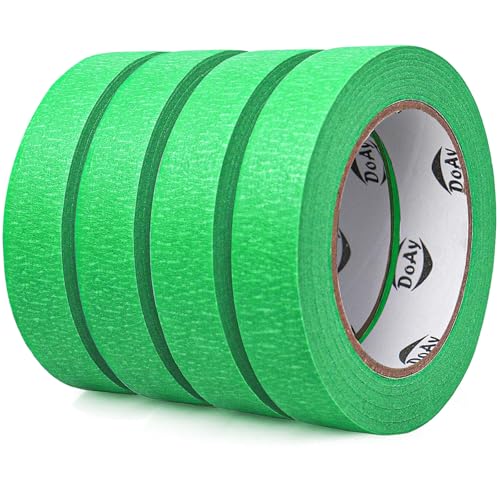 4 Pack Green Painters Tape - 1 Inch Wide
