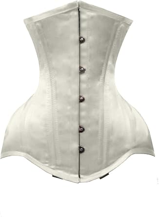 Heavy Duty 26 Double Steel Boned Waist Training SATIN Underbust Tight Shaper Corset #8862-SA