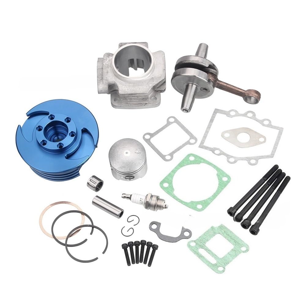 Moto motore anello Adatto Per Moto Fuoristrada ATV 49CC Modificato CNC Testata Cilindro Pistone Guarnizione Albero Motore Set Completo 44MM