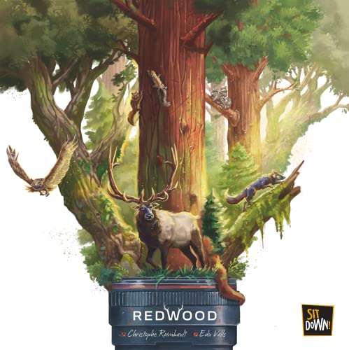 Image of Sit Down Games Redwood | A Strategy Board Game for 1-4 Players Take Pictures of Wild Animals to Compose The Most Beautiful Panorama| Ages 8+