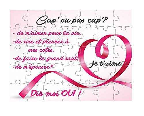 Faire Part Demande Mariage à Assembler Veux-tu m'épouser,