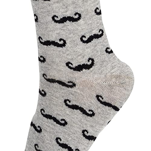 Image of Mysocks Unisex Extra Fine Combed Cotton Crew Socks |Colourful Designs | Seamless Toe | Make Your Steps Enjoyable