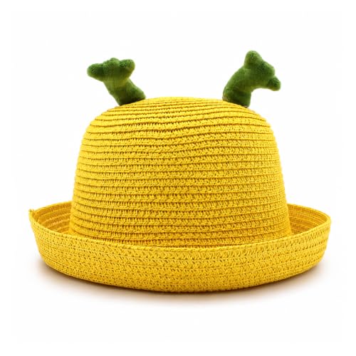 Image of VRITRAZ Baby Boy's and Girl's Kids Children Cute Printed Cartoon Gift Summer Fancy Dress Straw Fasion Hat Cap 1