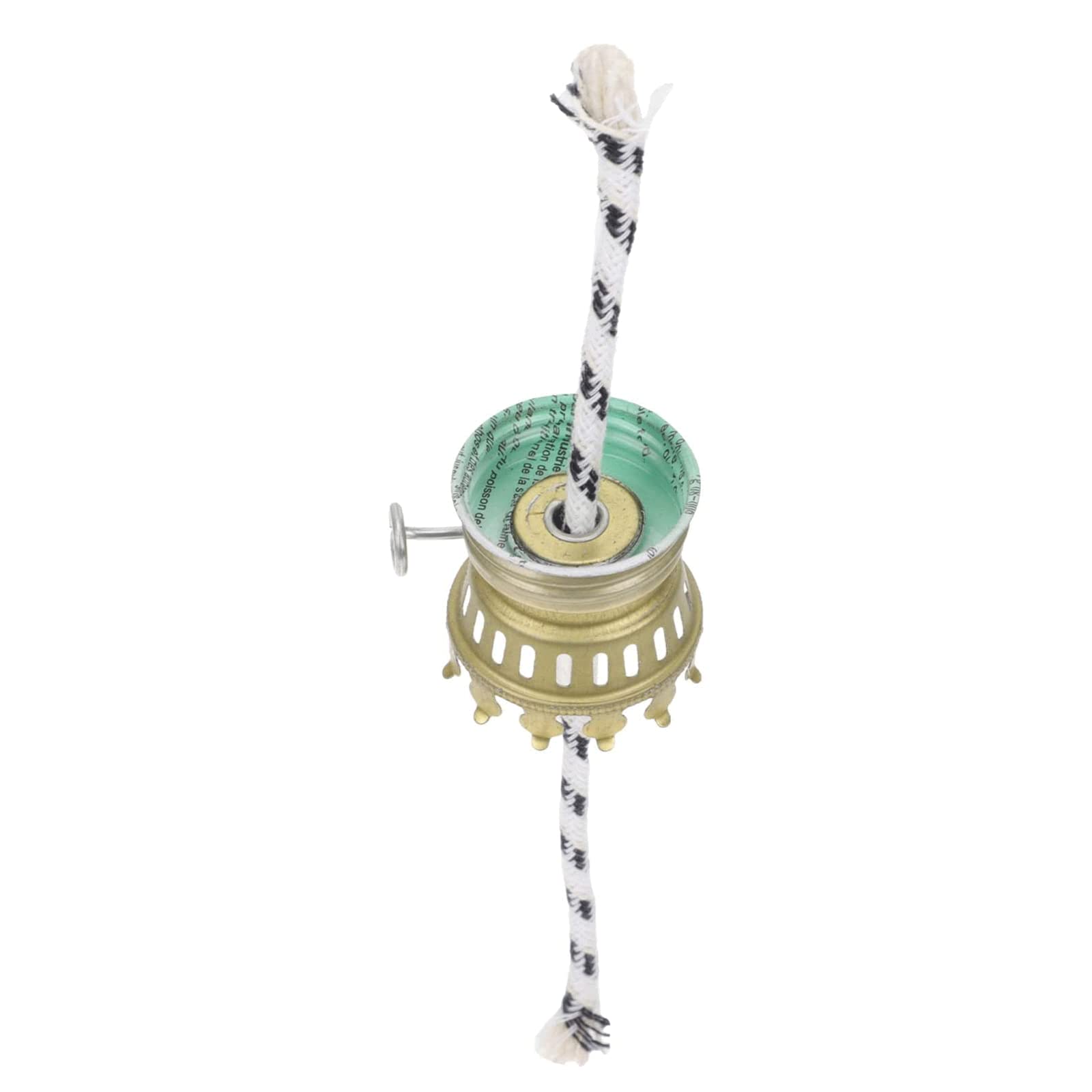 Oil lamp， Holder with Round Cotton Wick Adjustable Kerosene Lamp Oil Replacement Burner Lantern Base
