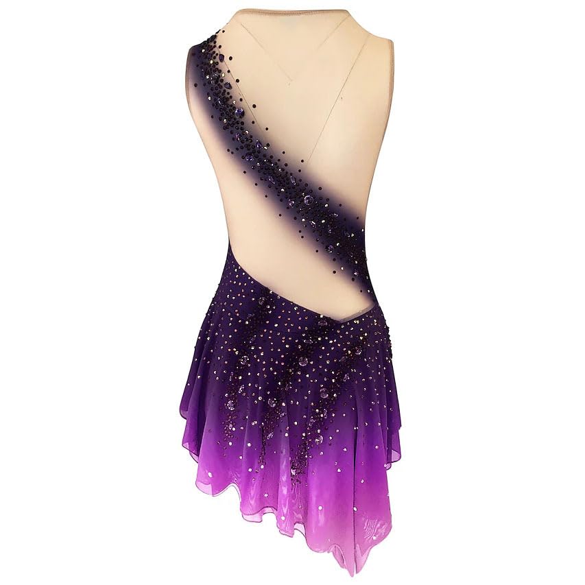 Vestidos Profesionales De Patinaje Artístico para Niñas Exquisita Falda De Competición De Patinaje Artístico sobre Hielo Maillots De Gimnasia De Ballet Traje De Baile Rítmico