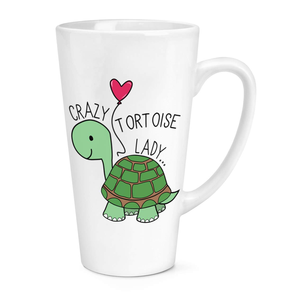 Crazy Tortoise Lady 17oz Large Latte Mug Cup