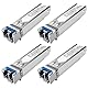 4er-Pack 1.25G SFP LC Modul 1000Base-LX Singlemode Transceiver (SMF, 1310nm, 20km, DDM) – Kompatibel mit Cisco, Ubiquiti, Meraki, Netgear, Fortinet, Mikrotik, TP-Link, Aruba u.v.m.