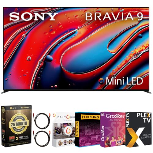 Image of Sony BRAVIA 9 K65XR90 65 inch 4K HDR QLED Mini-LED TV (2024) Bundle with Deco Gear 4K HDMI 2.0 Cable w /Copper Conductors x2 + Premiere Streaming & CPS Exclusive 26 Month Protection (BEACH-CPS-263000)