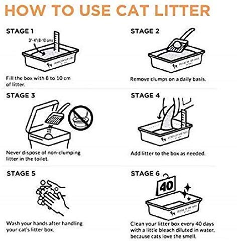 pet pattern cat litter