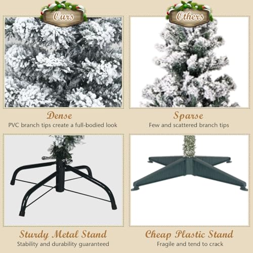 LIFEZEAL Albero di Natale Artificiale 140 cm