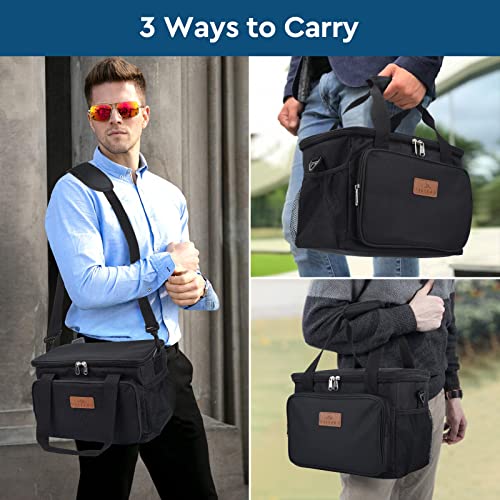 Filligs Insulate Lunch Bag For Women/Men - 24-Can Cooling Thermal Lunch Food Box With Removable Shoulder Strap With Side Pockets - Leakproof Cooler Tote Bag - Loncheras Para Hombres De Trabajo #TOP5