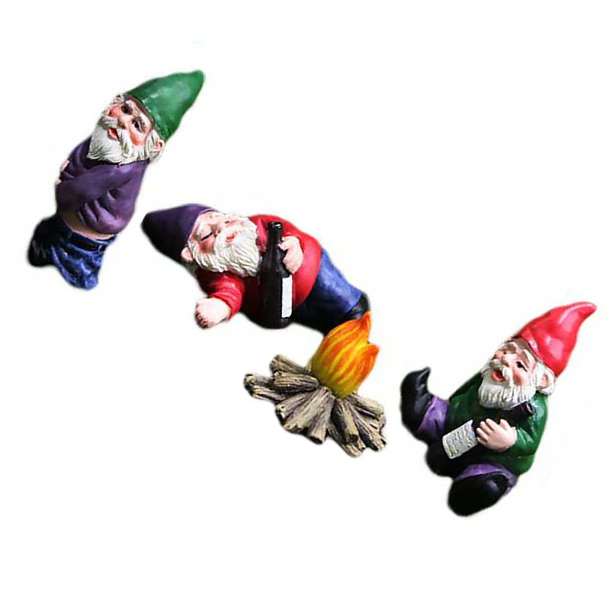 Figurines naines décoratives Cabilock en résine pour animer vos parterres de fleurs et balcons