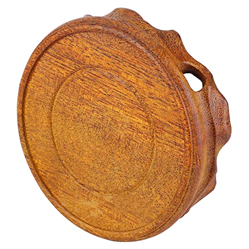 Fdit Soporte de Pedestal de Exhibición de Madera para Decoración del Hogar Portavasos de té de Madera Soporte para Plantas con Estilo Retro Vintage para (Morera verde diámetro interior 9 altura 2,5