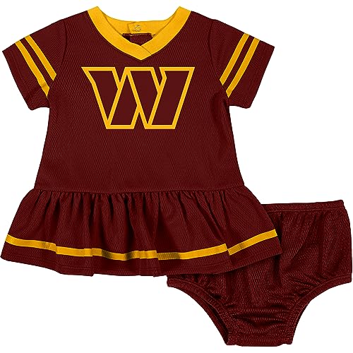 Image of Gerber Girls' NFL Team Jersey Dress and Diaper Cover