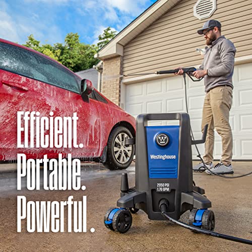 Westinghouse Epx3100 Electric Pressure Washer, 2050 Max Psi 1.76 Max Gpm With Anti-Tipping Technology, Onboard Soap Tank, Pro-Style Steel Wand, 5-Nozzle Set, For Cars/Fences/Driveways/Home/Patios #TOP1