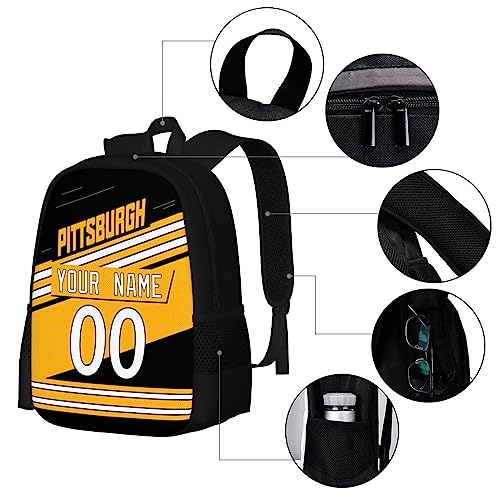 KREDE Pittsburgh Backpack Personalized Bags for Men Women Gifts4