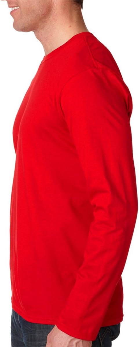 Gildan 64400 - Softstyle Long Sleeve T-Shirt Navy - Image 2