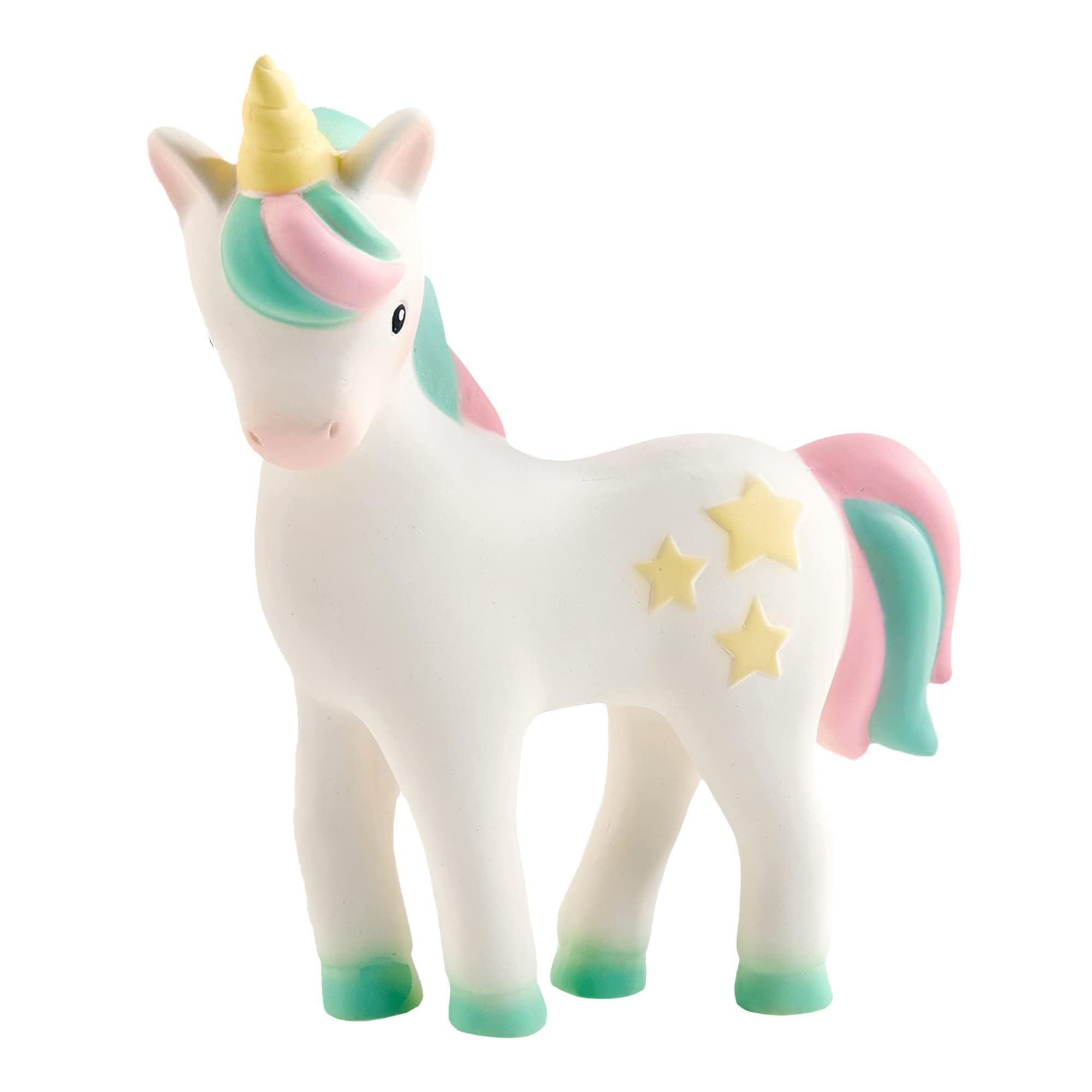 Lil' Llama Baby Teething Toys, Unicorn Teether for Toddler Baby Boys and  Girls, 100% Natural Rubber Squeaker, BPA-Free, Soothe Sore Itchy Gums