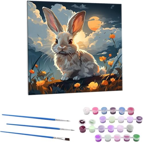 ETM G Paint by Numbers hG Lbg l ʂ肦 lphGLoXNtg  LoXA[g uVƃANG̋, ItBX CeA rO, ւ̃Mtg 60x60cm (t[