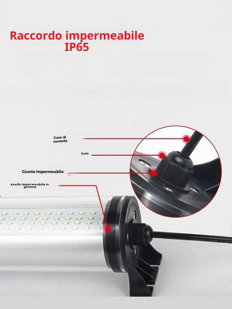 15W Luce a tubo a LED impermeabile Luci da lavoro a prova di esplosione a LED 110-220 V Macchina CNC Illuminazione Interner Lampada industriale Foratura Fresatura Tornio Luce (15)