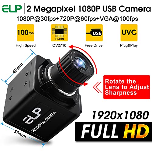 ELP USB Camera Manual Zoom 4mm Lens Prototype Camera 2Megapixel 1080p Webcam Cmos OV2710 Webcamera High fps 100fps Web Cam Security Surveillance Dog Pet Baby Video Monitoring USB Cameras for Most OS ELP USB Camera Manual Zoom 4mm Lens Prototype Camera 2Megapixel 1080p Webcam Cmos OV2710 Webcamera High fps 100fps Web Cam Security Surveillance Dog Pet Baby Video Monitoring USB Cameras for Most OS