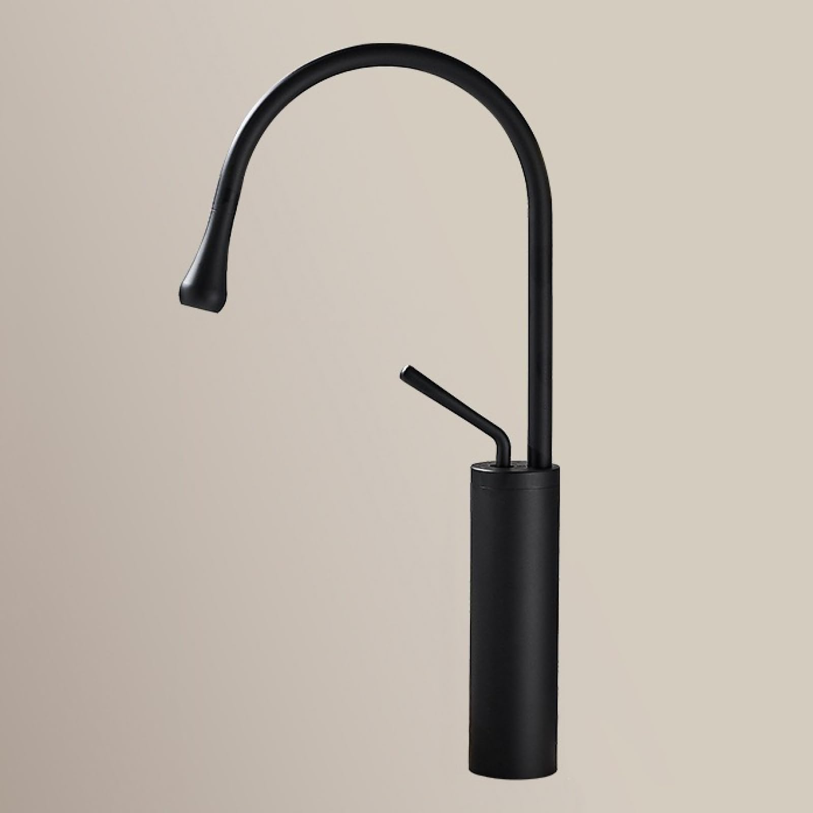 Grifo Baño Laton Grifo De Lavabo Alto Moderno Negro