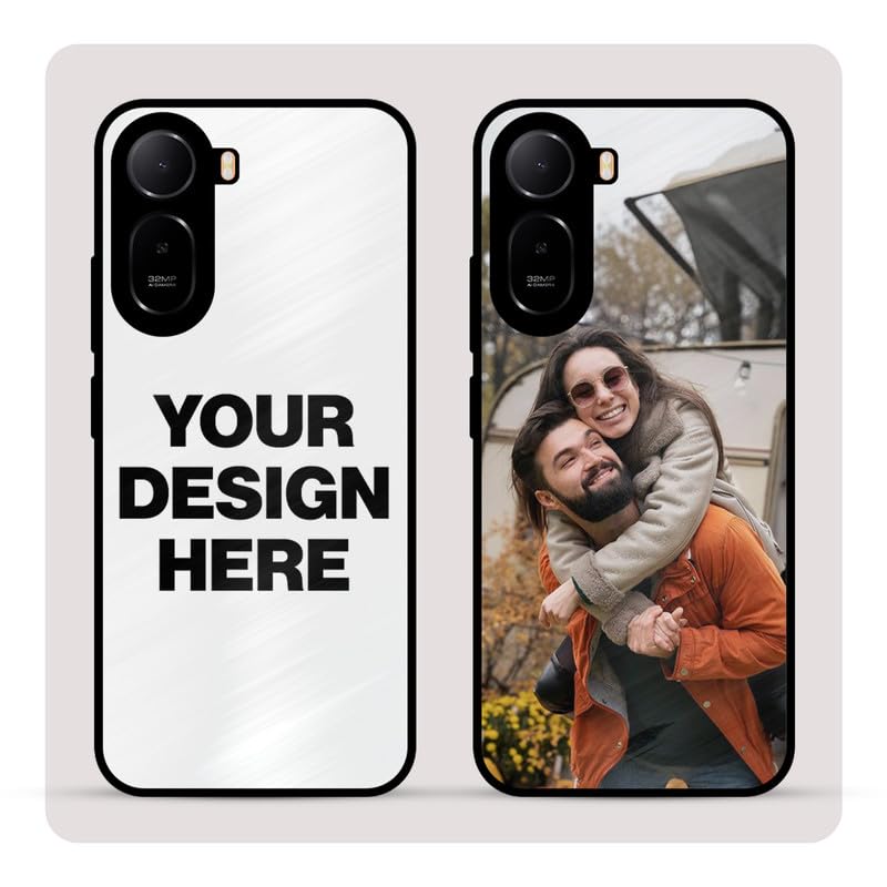 Image of Personalized Back Cover for Poco C85x 5G | Custom Case with Name, Photo or Logo | PrintShield Hybrid with Soft TPU Grip & Scratch Protection