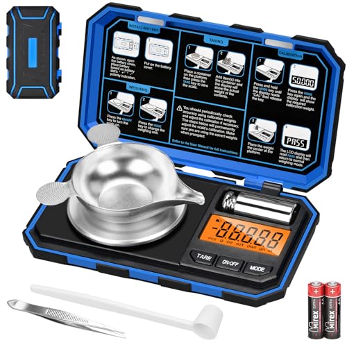 Onherm Digital Feinwaage, 50g/0.001g Elektronische Milligramm...