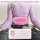 JIZZU Tragbares Perioden Wärmegürtel mit 5000Amh Powerbank, 3 Temperatur Einstellbar und Vibrationsmodi Wärmegürtel Periode, USB Wiederaufladbar Waschbar Elektrisches, Geschenk für Frauen（Rosa）