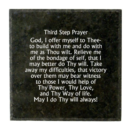 Granite Block- The Third Step Prayer