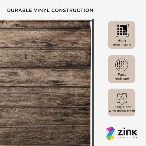 Fondo Vintage de Pared de Madera Zink 4.5 x 6 ft miniatura 2