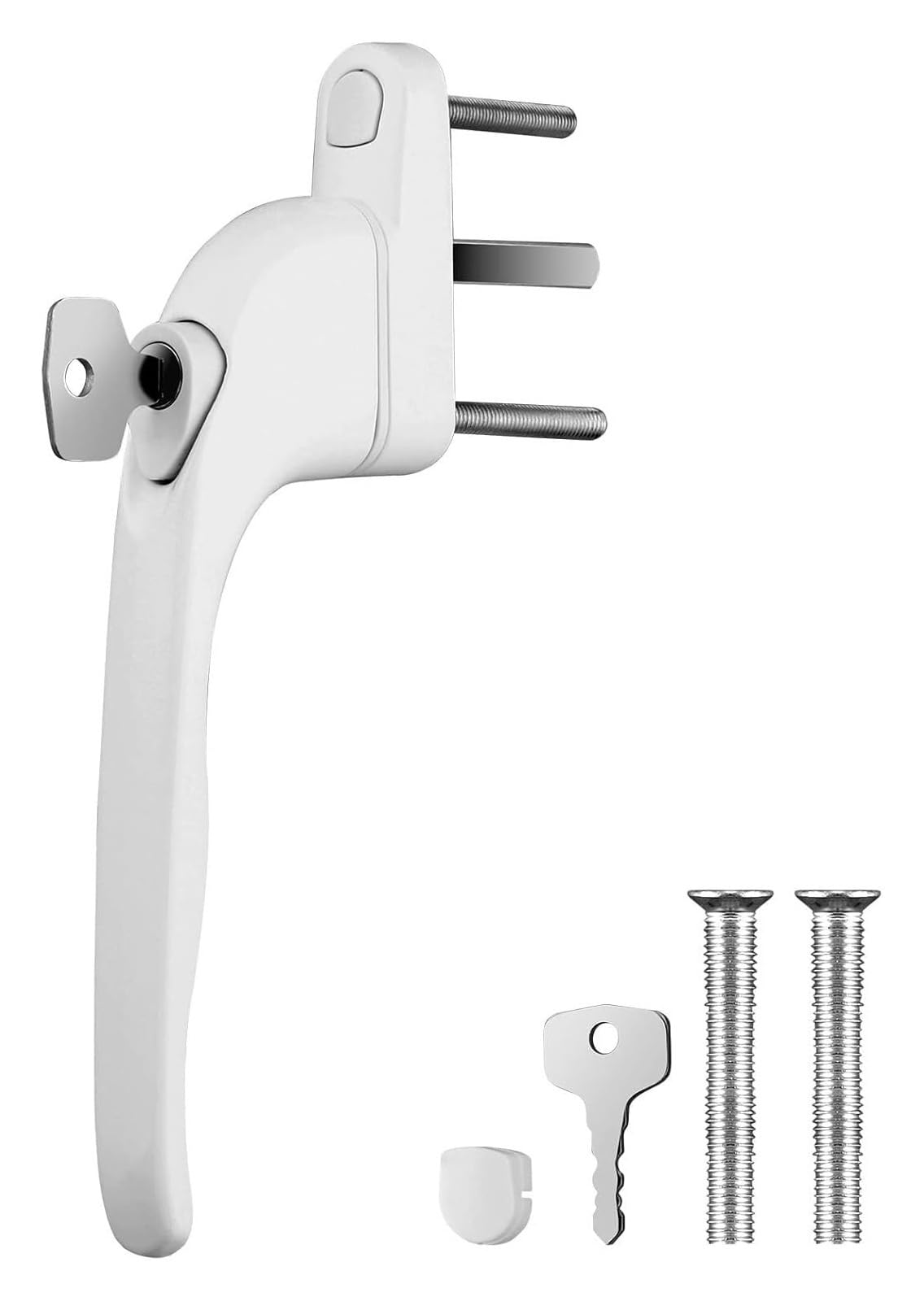 UPVC Window Handles, UPVC Window Security Key Locking Handle for Double Glazing Windows & Balcony Doors
