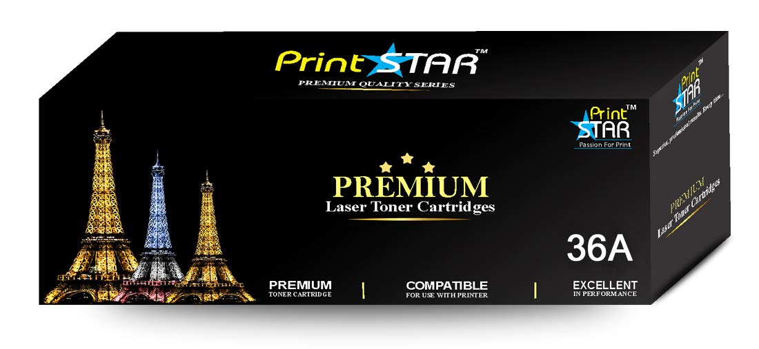 Print Star 36A Single Colour Black Laser Toner Cartridge Replacement of HP CB436A Compatible with HP Laserjet P1500, 1505, 1505N, M1120, M1522, M1550 (Pack of 1) (B082P3LSMD) Amazon Price History, Amazon Price Tracker